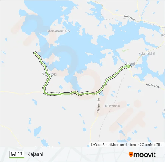 11 Bus Line Map