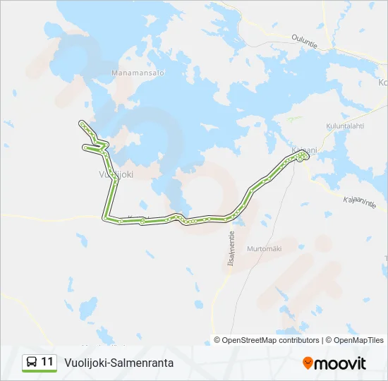 11 Bus Line Map