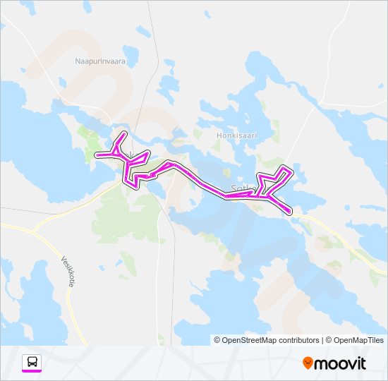 sotkatti Reitti: Aikataulut, pysäkit ja kartat – (päivitetty)