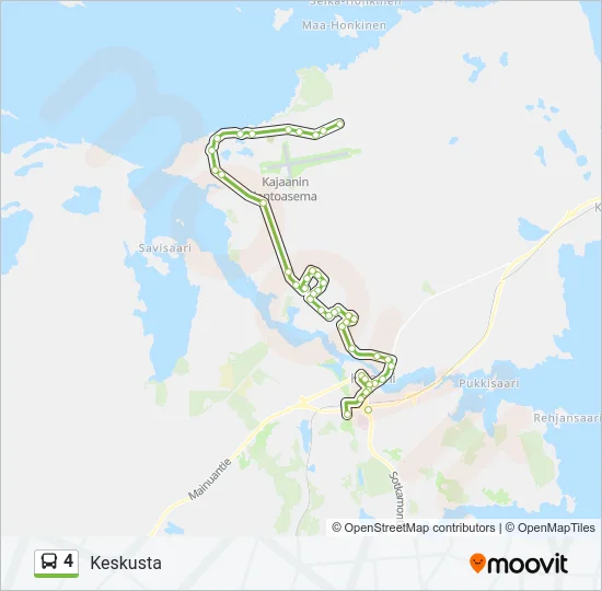 4 Bus Line Map