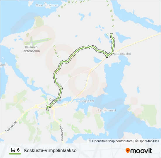 6 Bus Line Map