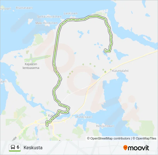 6 Bus Line Map