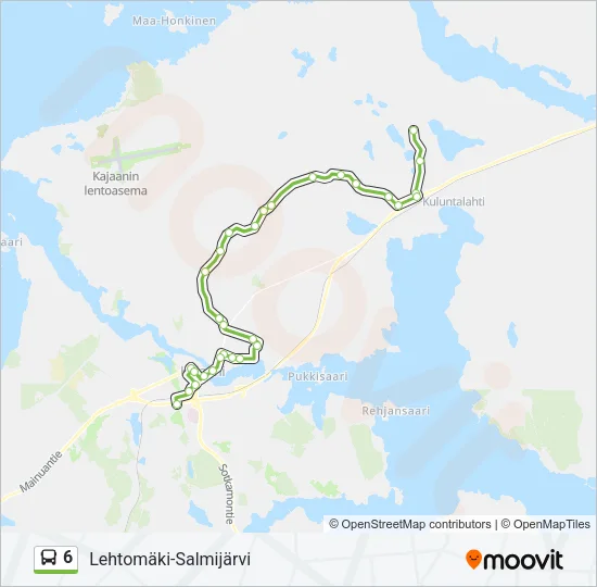 6 Bus Line Map