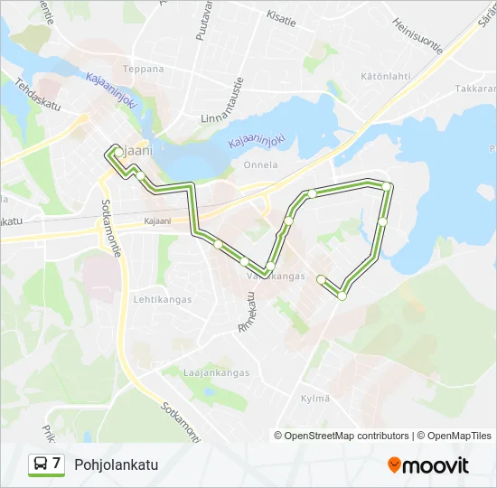 7 Bus Line Map
