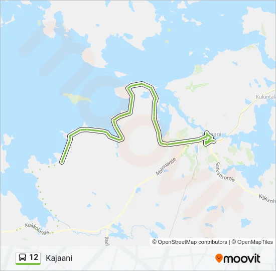 12 Bus Line Map