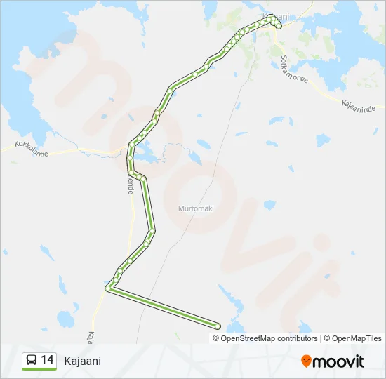 14 Bus Line Map