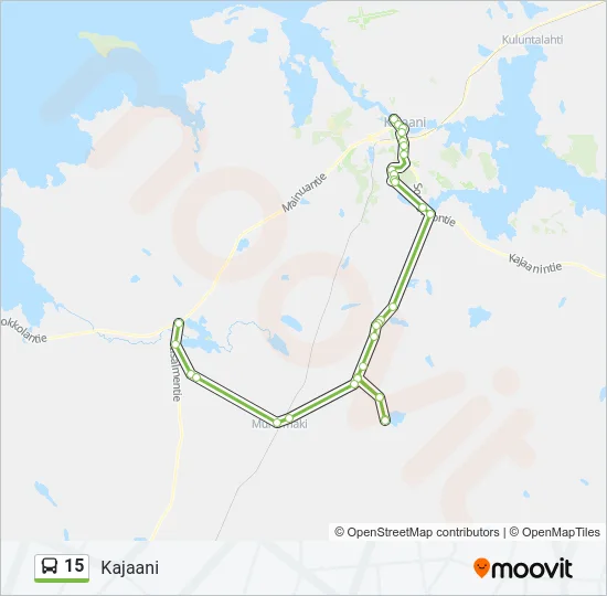 15 Bus Line Map