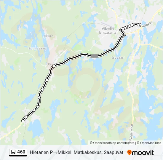 460 Bus Line Map