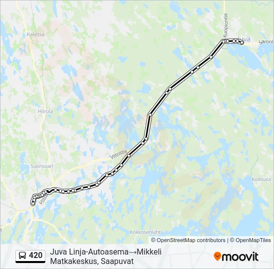 420 Bus Line Map