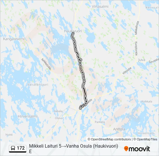 172 Bus Line Map