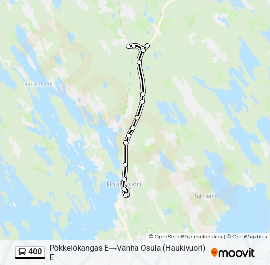 400 Bus Line Map