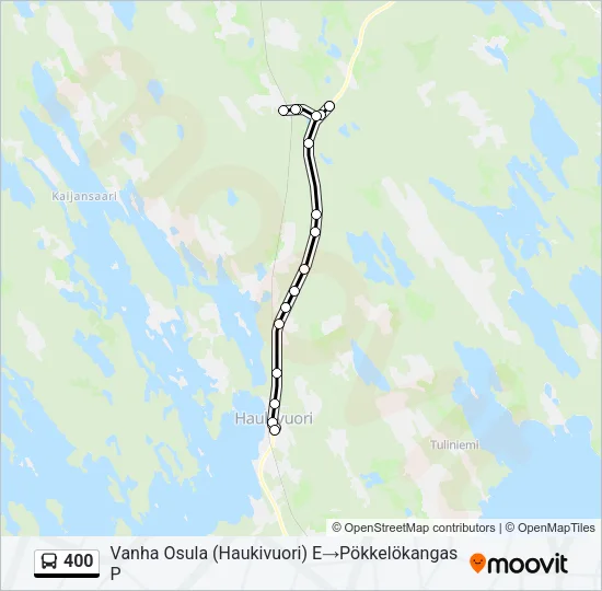 400 Bus Line Map