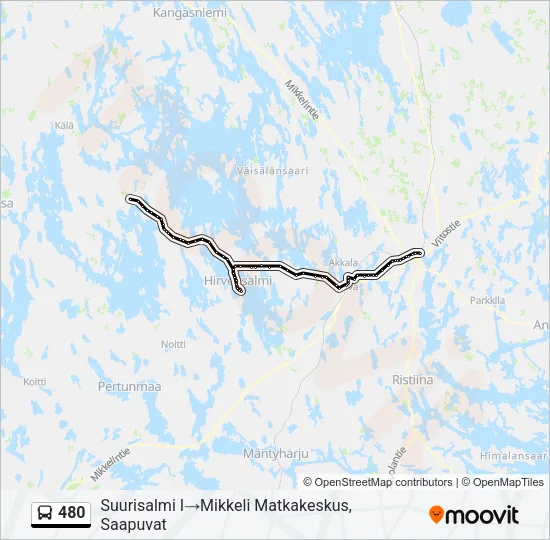 480 Bus Line Map