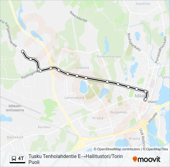 4T Bus Line Map
