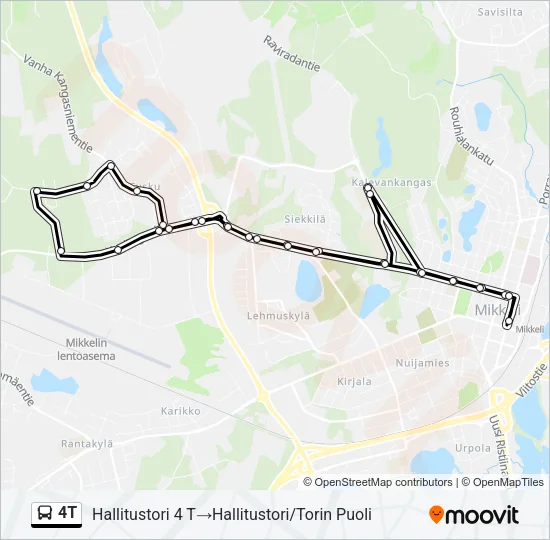 4T Bus Line Map