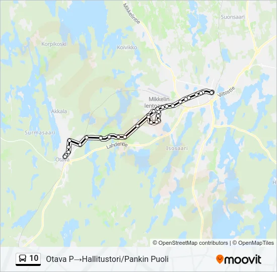 10 Bus Line Map