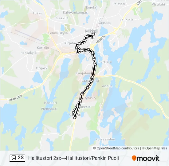 2S Bus Line Map