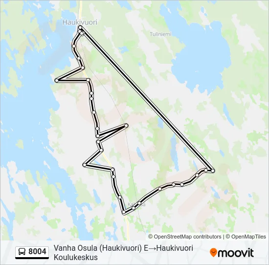 8004 Bus Line Map