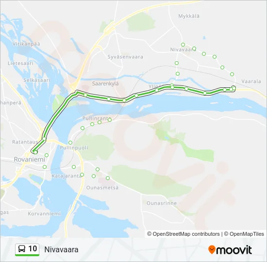 10 Bus Line Map