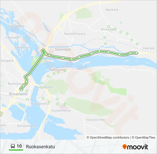 10 Bus Line Map
