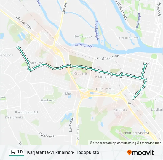 10 Bus Line Map