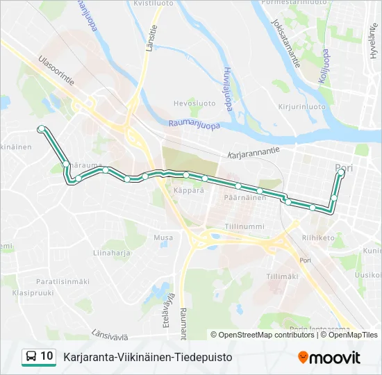 10 Bus Line Map