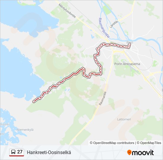 27 bus Line Map