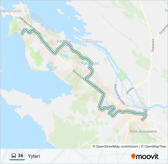 36 Bus Line Map