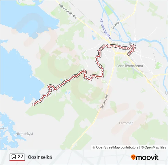 27 Bus Line Map