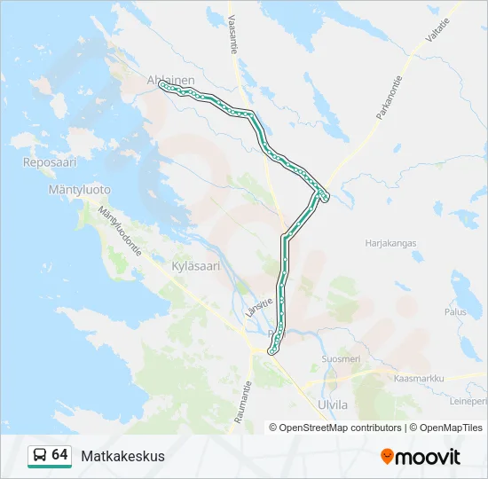 64 Bus Line Map