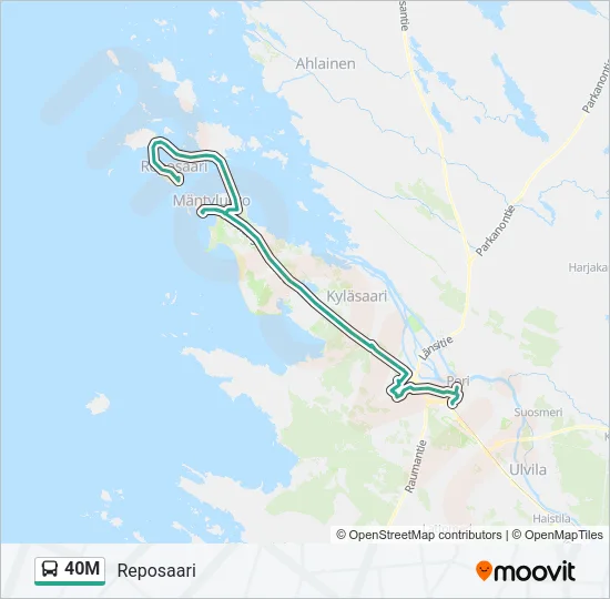40M Bus Line Map