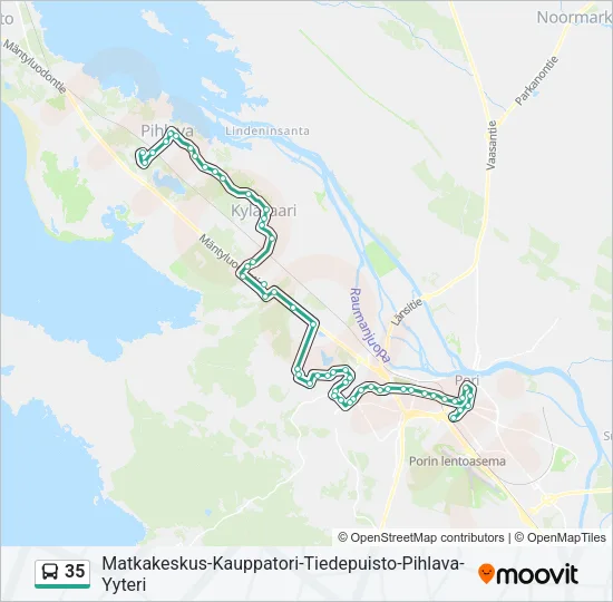35 Bus Line Map