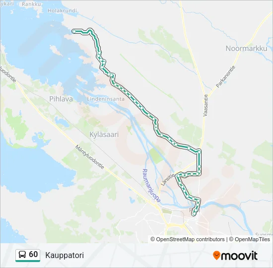 60 Bus Line Map