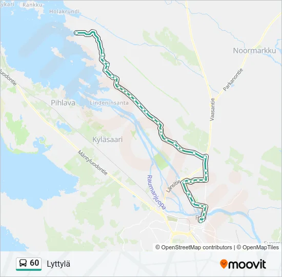 60 Bus Line Map