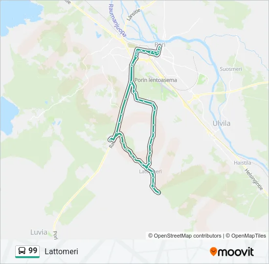 99 Bus Line Map