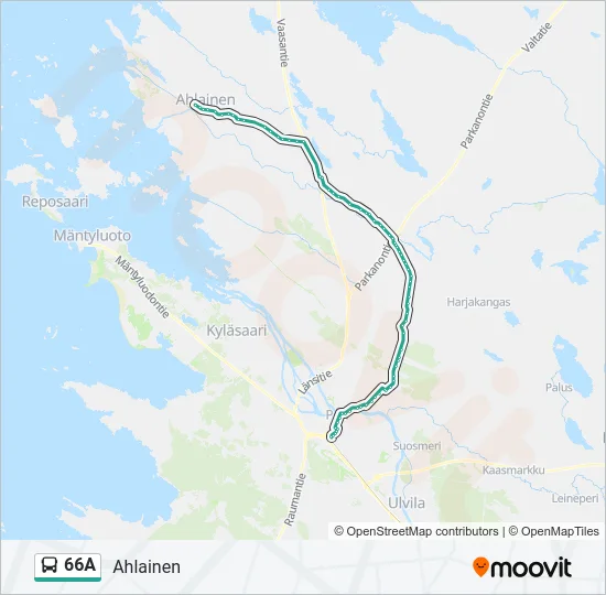 66A Bus Line Map