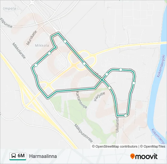 6M Bus Line Map
