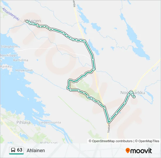 63 Bus Line Map