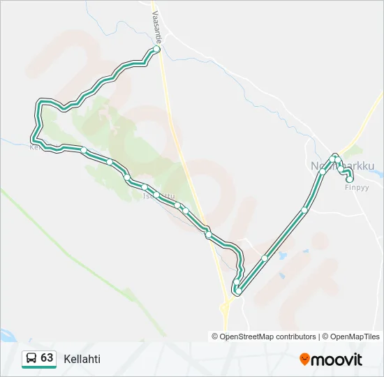 63 Bus Line Map