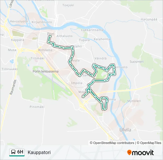 6H Bus Line Map