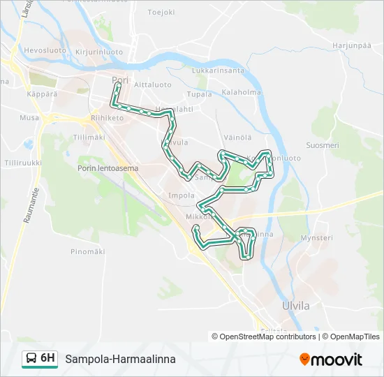 6H Bus Line Map