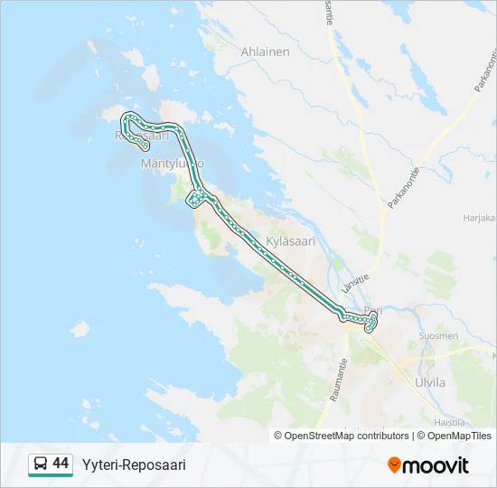 44 Bus Line Map