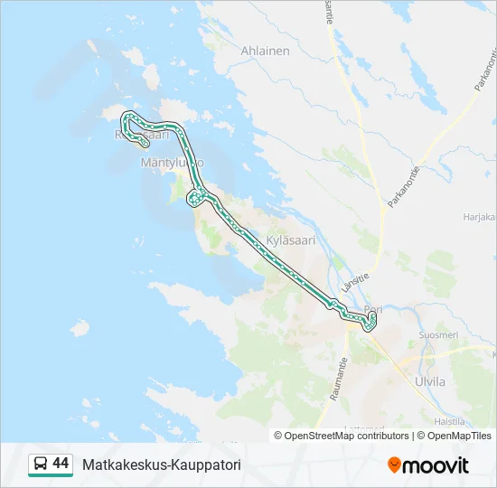 44 Bus Line Map