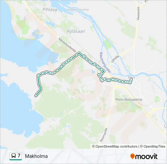 7 Bus Line Map