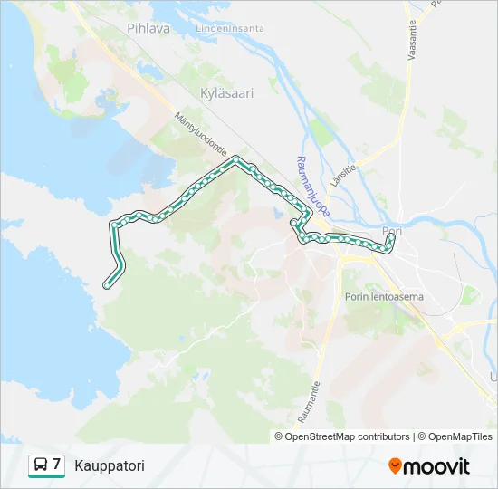 7 Bus Line Map