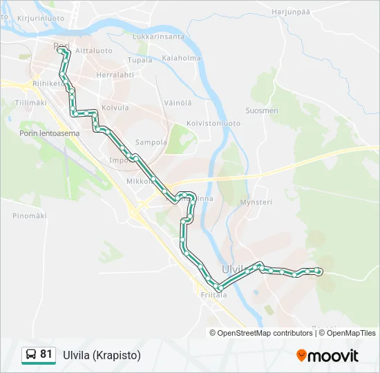 81 Bus Line Map