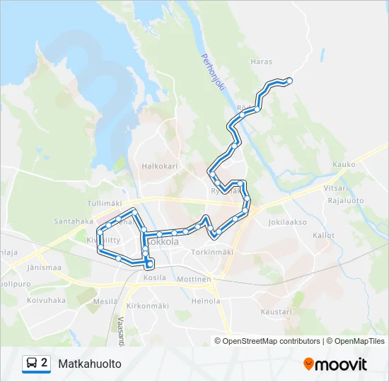 2 Bus Line Map