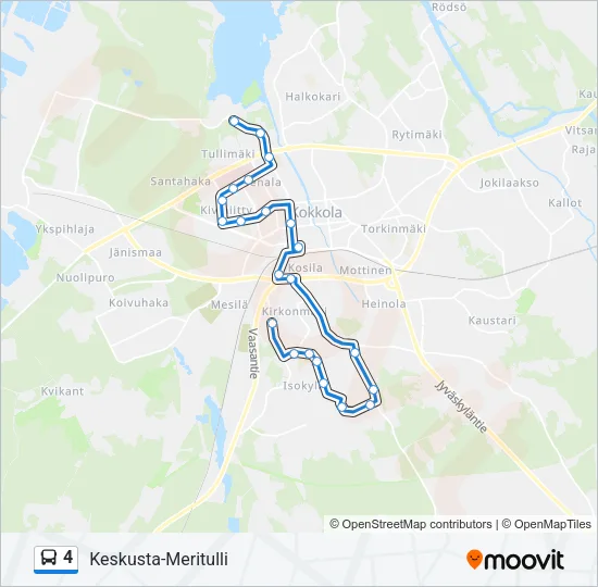 4 Bus Line Map