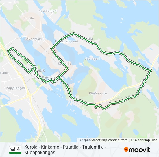 4 bus Line Map