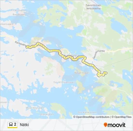 2 Bus Line Map